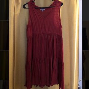 Burnt Orange Flowy Dress